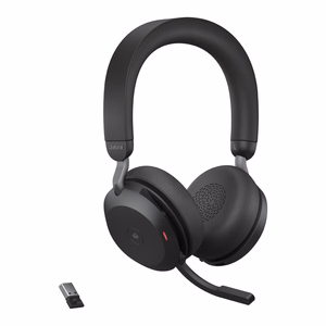 Jabra Evolve2 75 MS Stereo USB-A - belaidės ausinės, juodos spalvos