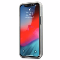 Guess GUHCP12S3D4GTR iPhone 12 mini 5.4" skaidrus kietas dėklas 4G 3D rašto kolekcija