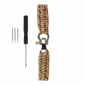 Universalus nailono dirželis 22mm dizainas 1 smėlio spalvos
