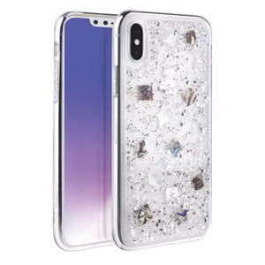 Чехол Uniq Lumence Clear для iPhone Xs Max - серебристый
