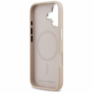 Karl Lagerfeld Karl & Choupette Pins Magnetinis dėklas telefonui iPhone 17 Pro - rožinis