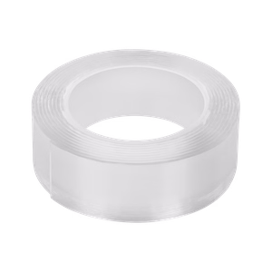 Rebel transparent double-sided mounting tape, 1 mm x 25 mm x 2 m