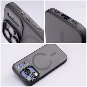 Case for iPhone 17 AIR Flexline Mag Cover compatible with MagSafe black