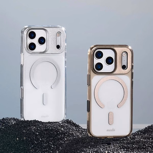 Moshi iGlaze MagSafe dėklas, skirtas iPhone 17 Pro Max, „Luna Silver“ spalvos