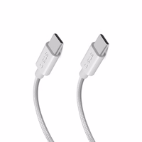 SBS TECABLETISSUETCC2G kabelis 2 x USB-C 2 m 60W su Power Delivery - pilkas