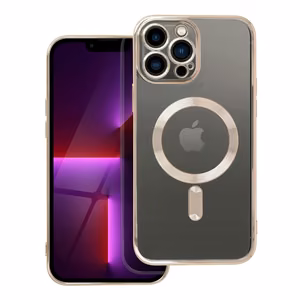 ELECTRO MAG COVER dėklas telefonui suderinamas su MagSafe iPhone 13 Pro Max auksinis