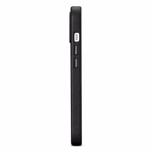 iCarer Dėklas Odinis viršelis iPhone 14 Plus natūralios odos dėklas juodas (suderinamas su MagSafe)