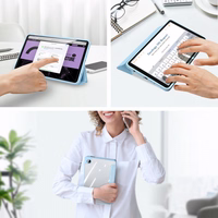 Dėklas Dux Ducis "Toby", skirtas Samsung X520/X526 (Tab S10 FE) X510/X516 (Tab S9 FE) X710/X716 (Tab S9) mėlynas