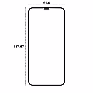 "Etteri" grūdintas stiklas 9D, skirtas "iPhone X/XS/11 Pro