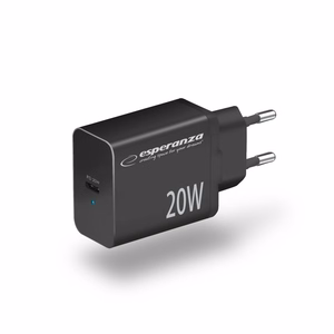 Esperanza EZC104K tinklo įkroviklis 20W juodas