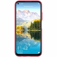 Nillkin Super Frosted Shield - dėklas Huawei P40 Lite / Nova 7i / Nova 6 SE (Bright raudonas)