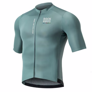 Rockbros 15120014017 ROAD TO SKY men's cycling jersey, short sleeve, M - gray-blue