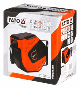 Yato YT-81221 – 20 m ilginamojo laido ritė su vienu elektros lizdu