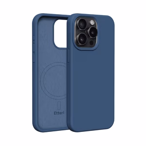 Etteri Silicone Mag case for iPhone 15 Pro Max 6.7" dark blue