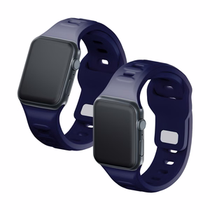 42/44/45/46/49 mm Ocean Blue (big) - 3mk Silicone Watch Strap for Apple