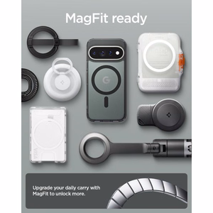 Spigen Ultra Hybrid Mag MagSafe dėklas Google Pixel 11 Pro – juodas ir pilkas
