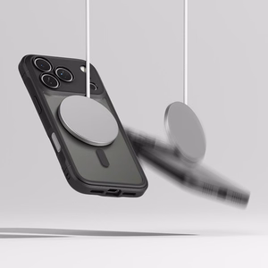 Ringke Fusion Bold Magnetinis dėklas telefonui iPhone 17 Pro - matinė juoda