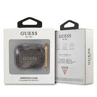 Guess GUA3UNMK AirPods 3 dėklas juodas/juodas Marble Collection