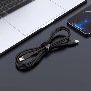 Acefast kabelis MFI USB Type C - Lightning 1.2m, 30W, 3A juodas (C2-01 juodas)