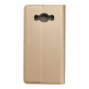 Dėklas telefonui knygos tipo SMART CASE SAMSUNG J5 2016 auksinis