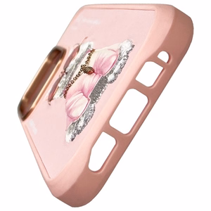 Nimmy Akiniai Kietas katinas dėklas telefonui iPhone 16 Pro Max - rožinė