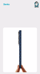 Benks Magnetic Armor Air Armor Grid Kevlar Dėklas Metal Frame 600D (A050) for Samsung Galaxy S26 Ultra mėlynas