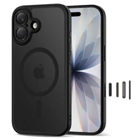 Tech-Protect Magpeak Magsafe CC dėklas telefonui iPhone 17 - matinės juodos spalvos