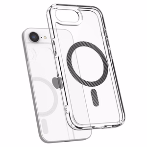 Чехол Spigen Ultra Hybrid MagSafe для iPhone 16e / 17e Carbon Fiber - прозрачный