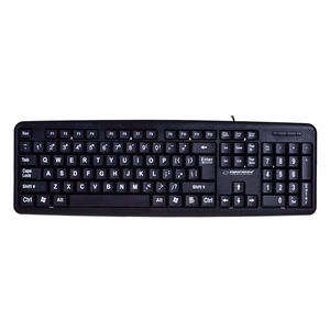 Esperanza EK129 klaviatūra USB QWERTY anglų (UK) juoda