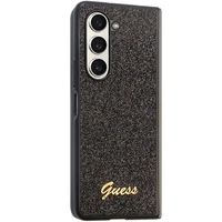Guess Glitter Script dėklas telefonui Samsung Galaxy Z Fold 5 - juodas