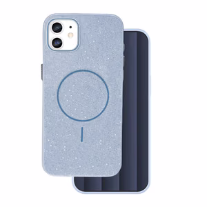 Blizgus plonas magnetinis dėklas telefonui iPhone 11 mėlynas