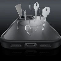 Benks Magnetinė Mist dėklas Metal Frame Iphone 16 Pro Max juodas