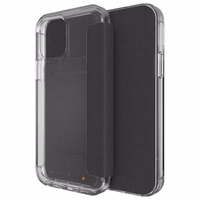Piniginės tipo dėklas Gear4 D3O Wembley Flip Wallet iPhone 12 / 12 Pro skaidrus