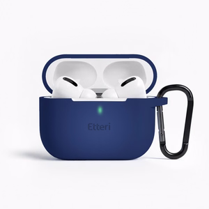 Etteri silikoninis dėklas, skirtas AirPods Pro 3 tamsiai mėlynas
