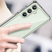 Kosmoso dėklas su gelio rėmu Samsung Galaxy S24 FE - permatomas