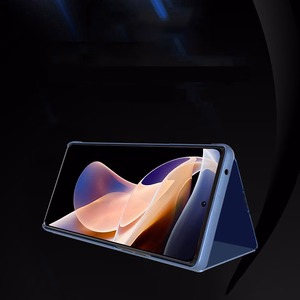 Clear View Case dėklas Realme 10 flip cover juodas
