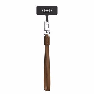 Audi universalus telefono dirželis 28cm 10mm odinis rudas AU-HSLSL-GT/D1-BN