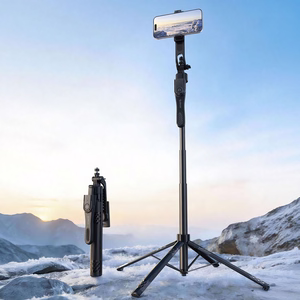 Asmenukių lazda Orico SPN185 1/4 colio trikojis telefono kamerai su 360 laipsnių pasukimu Bluetooth 5.2 - juoda