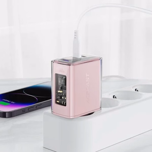 Įkroviklis Acefast GaN pilkas 65W (2xPD / 1xQC3.0)