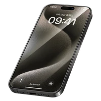 Apsauginis stiklas (m) Benks Arc Shield pilno dengimo iPhone 15 Pro Max - juodas (m)