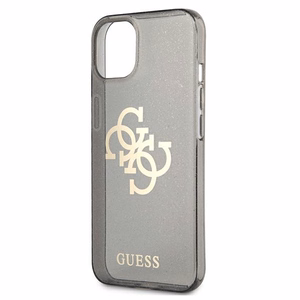 Guess GUHCP13SPCUGL4GBK iPhone 13 mini 5.4" чёрный/чёрный жёсткий чехол Glitter 4G Big Logo