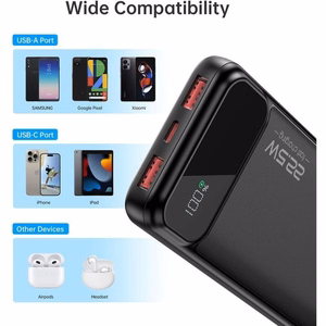 Išorinė baterija Power Bank Choetech B728 22.5W 10000mAh juoda