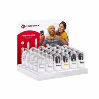 FORCELL C321 kabelis USB A į Micro USB 2,4A TUBE 1 m juodas