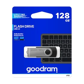 USB atmintinė 128GB USB 2.0 UTS2 juoda