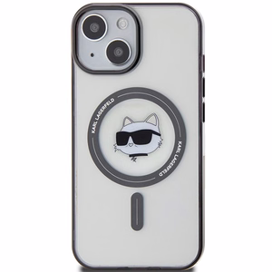 Karl Lagerfeld KLHMP15MHCHNOTK iPhone 15 Plus 6.7" skaidrus kietas dėklas IML Choupette's Head MagSafe