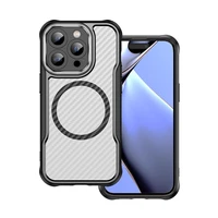 Defender Carbon magnetinis dėklas iPhone 14 Pro Max 6,7 juodas