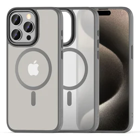 Tech-Protect MagMat 2 Magnetinis dėklas telefonui iPhone 15 Pro Max - titano matinė