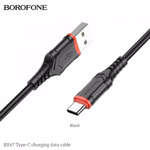 USB laidas Hoco BX67 juodas Type-C 100cm
