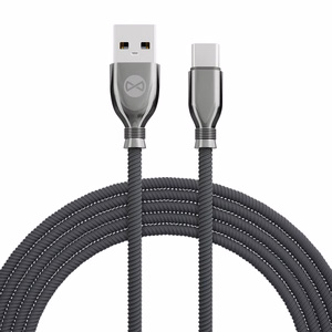 "Forever Tornado" kabelis USB - USB-C 1,0 m 3A juodas