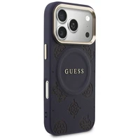 Guess Peony Hot Stamp MagSafe Case for iPhone 17 Pro Max - Blue